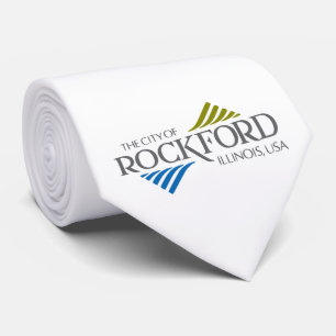 Flagge von Rockford (Illinois) Krawatte