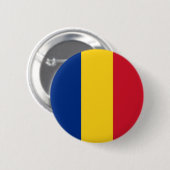 Flagge von Rumänien auf Button-/Knopf-Abzeichen Button (Vorne & Hinten)