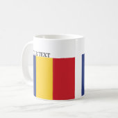 Flagge von Rumänien Kaffeetasse (Vorderseite Links)