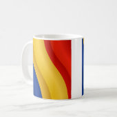 Flagge von Rumänien-Tasse Kaffeetasse (Vorderseite Links)