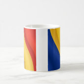 Flagge von Rumänien-Tasse Kaffeetasse (Mittel)