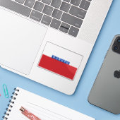 Flagge von Rurutu Aufkleber (Laptop mit iPhone)