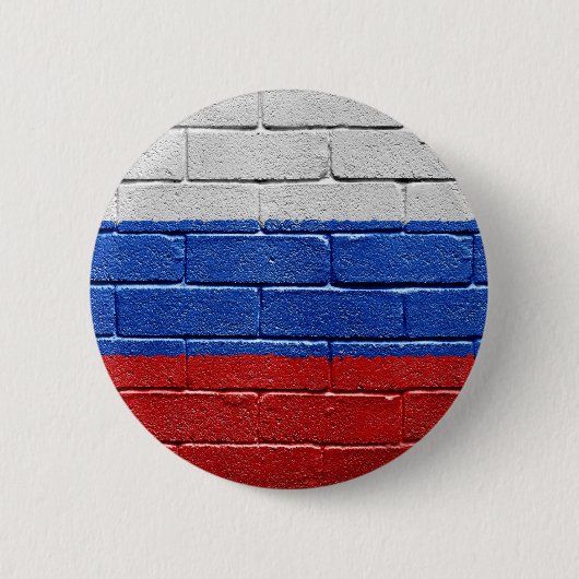 Flagge von Russland Button (Vorderseite)