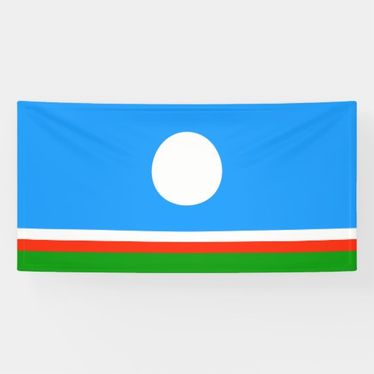 Flagge von Sacha Banner (Horizontal)