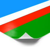 Flagge von Sacha Poster (Ecke)