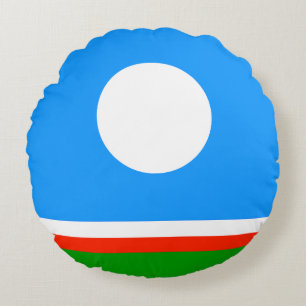 Flagge von Sacha Rundes Kissen