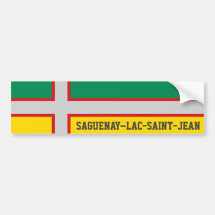 Flagge von Saguenay-Lac-Saint-Jean (QUÉBEC) Autoaufkleber