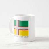 Flagge von Saguenay-Lac-Saint-Jean (QUÉBEC) Kaffeetasse (Vorderseite Links)