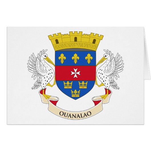 Flagge von Saint-Barthélemy (Vorderseite (Horizontal))