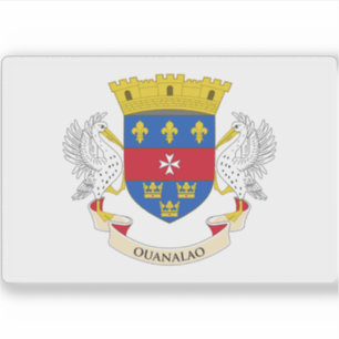 Flagge von Saint Barthélemy Aufkleber
