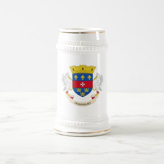Flagge von Saint-Barthélemy Bierglas (Mittel)