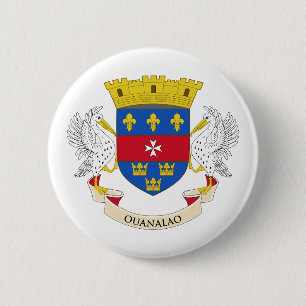 Flagge von Saint-Barthélemy Button