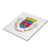 Flagge von Saint-Barthélemy Fliese (Seite)