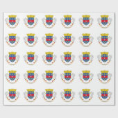 Flagge von Saint-Barthélemy Geschenkpapier (Flach)