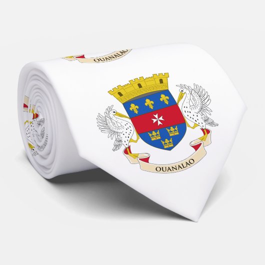 Flagge von Saint-Barthélemy Krawatte (Gerollt)