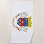 Flagge von Saint-Barthélemy Strandtuch (Vorderseite)