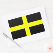 Flagge von Saint-David Rechteckiger Aufkleber (Umschlag)