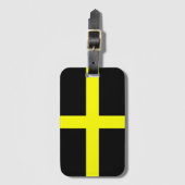 Flagge von Saint-David (Wales) Gepäckanhänger (Vorderseite Vertikal)