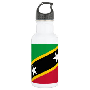 Flagge von Saint Kitts und Nevis Edelstahlflasche