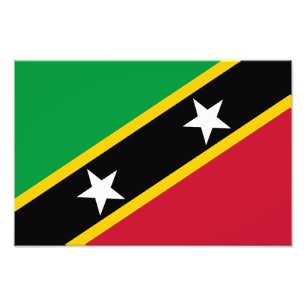 Flagge von Saint Kitts und Nevis Fotodruck
