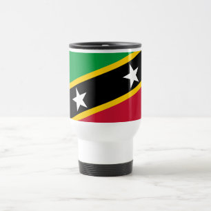 Flagge von Saint Kitts und Nevis Reisebecher