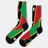 Flagge von Saint Kitts und Nevis Socken (Linkes Detail)