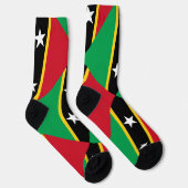 Flagge von Saint Kitts und Nevis Socken (Rechts)