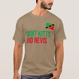 FLAGGE VON SAINT KITTS UND NEVIS SPORT FUSSBALL AT T-Shirt