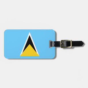 Flagge von Saint Lucia Gepäckanhänger