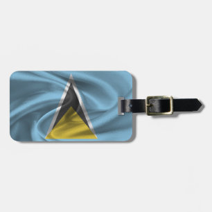 Flagge von Saint Lucia Gepäckanhänger