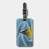 Flagge von Saint Lucia Gepäckanhänger (Vorderseite vertikal)