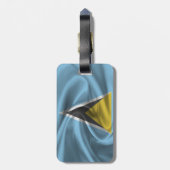 Flagge von Saint Lucia Gepäckanhänger (Rückseite vertikal)