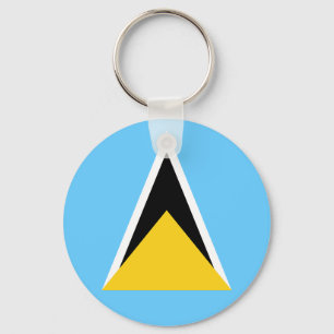 Flagge von Saint Lucia Schlüsselanhänger