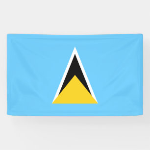 Flagge von Saint Lucia (St. Lucia) (Karibik) Banner