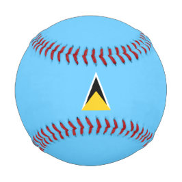 Flagge von Saint Lucia (St. Lucia) (Karibik) Baseball