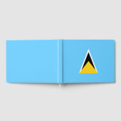 Flagge von Saint Lucia (St. Lucia) (Karibik) Gästebuch (Voll)