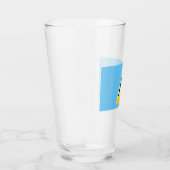 Flagge von Saint Lucia (St. Lucia) (Karibik) Glas (Rechts)