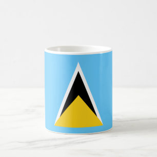 Flagge von Saint Lucia (St. Lucia) (Karibik) Kaffeetasse