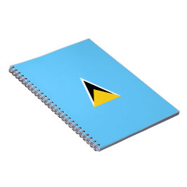 Flagge von Saint Lucia (St. Lucia) (Karibik) Notizblock