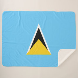 Flagge von Saint Lucia (St. Lucia) (Karibik) Sherpadecke