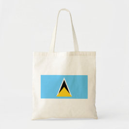 Flagge von Saint Lucia (St. Lucia) (Karibik) Tragetasche
