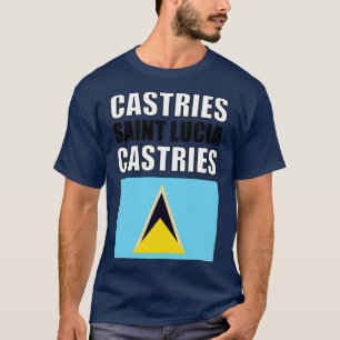 Flagge von Saint Lucia T-Shirt