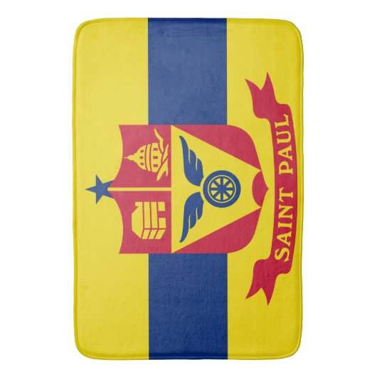 Flagge von Saint Paul (Minnesota) Badematte (Vorderseite Vertikal)
