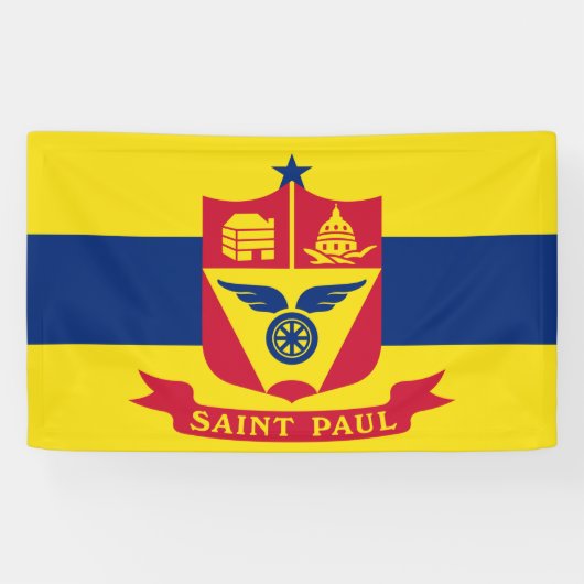 Flagge von Saint Paul (Minnesota) Banner (Horizontal)
