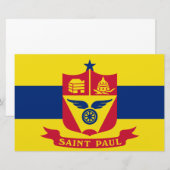 Flagge von Saint Paul (Minnesota) Briefpapier (Vorne/Hinten)