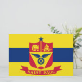Flagge von Saint Paul (Minnesota) Briefpapier (Stehend Vorderseite)