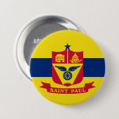 Flagge von Saint Paul (Minnesota) Button (Vorne & Hinten)