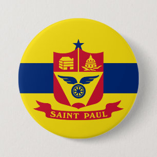 Flagge von Saint Paul (Minnesota) Button