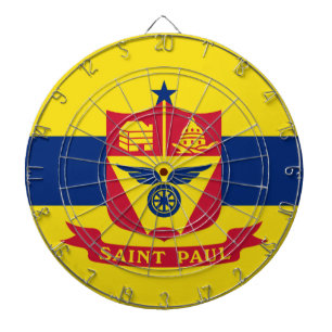 Flagge von Saint Paul (Minnesota) Dartscheibe
