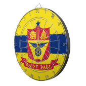 Flagge von Saint Paul (Minnesota) Dartscheibe (Vorderseite rechts)